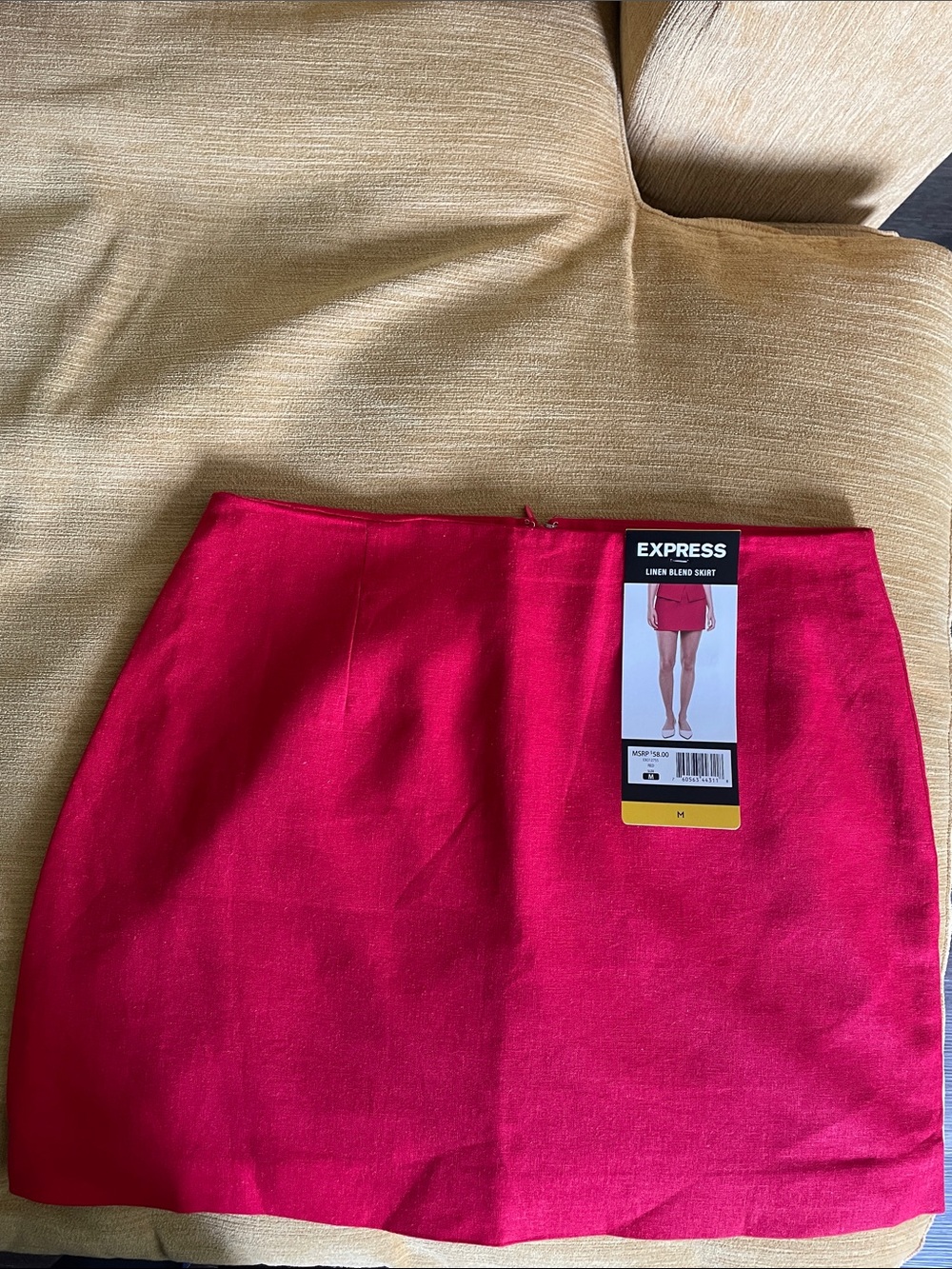 Express Red Mini Skirt